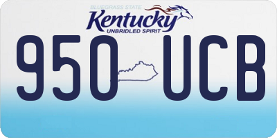 KY license plate 950UCB