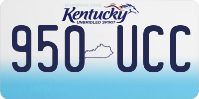 KY license plate 950UCC