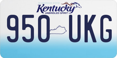 KY license plate 950UKG