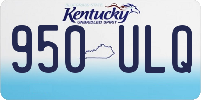 KY license plate 950ULQ