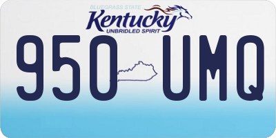 KY license plate 950UMQ