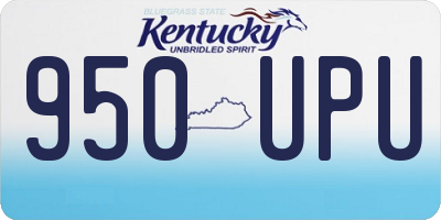 KY license plate 950UPU