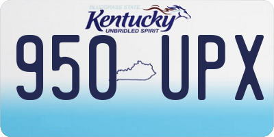 KY license plate 950UPX