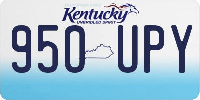 KY license plate 950UPY