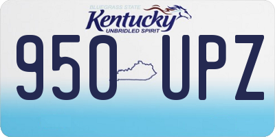 KY license plate 950UPZ