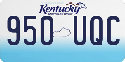KY license plate 950UQC