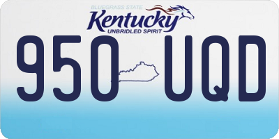 KY license plate 950UQD
