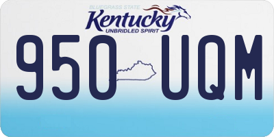 KY license plate 950UQM