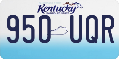 KY license plate 950UQR