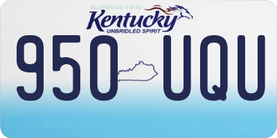 KY license plate 950UQU