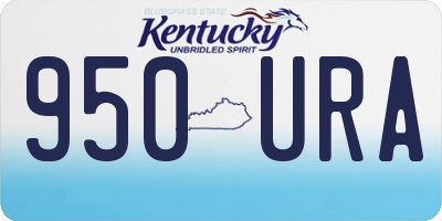 KY license plate 950URA