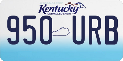 KY license plate 950URB