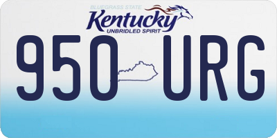 KY license plate 950URG