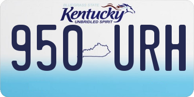 KY license plate 950URH