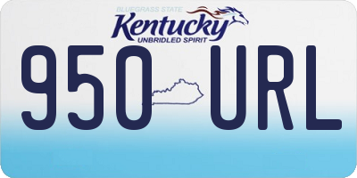KY license plate 950URL