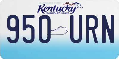 KY license plate 950URN