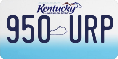 KY license plate 950URP