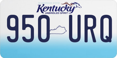 KY license plate 950URQ