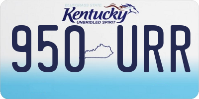 KY license plate 950URR
