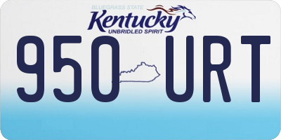 KY license plate 950URT