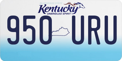 KY license plate 950URU