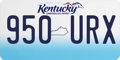 KY license plate 950URX