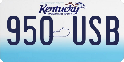 KY license plate 950USB