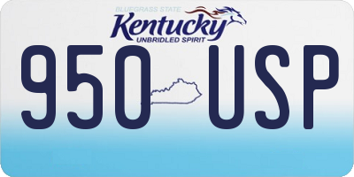 KY license plate 950USP