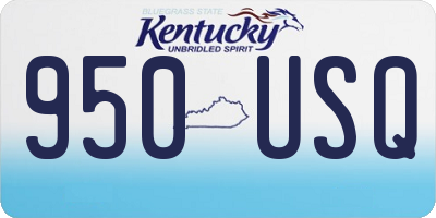 KY license plate 950USQ