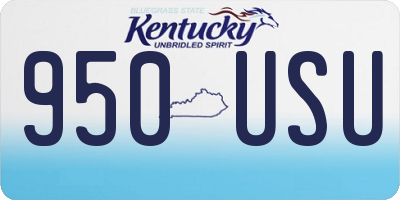 KY license plate 950USU