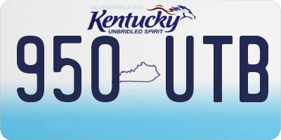 KY license plate 950UTB