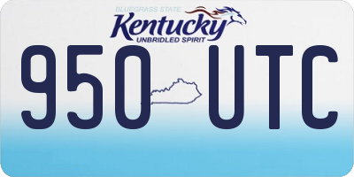 KY license plate 950UTC
