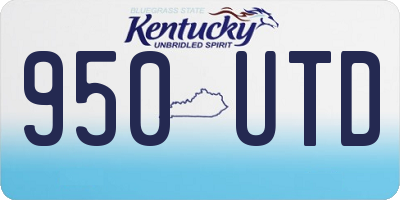 KY license plate 950UTD