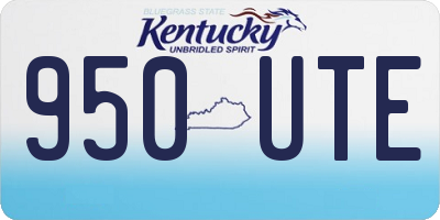 KY license plate 950UTE