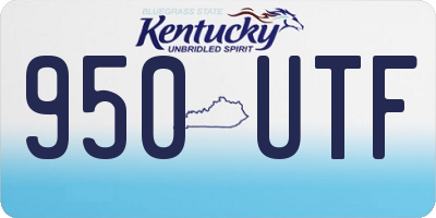 KY license plate 950UTF