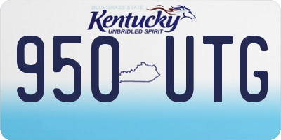 KY license plate 950UTG