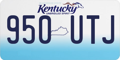 KY license plate 950UTJ