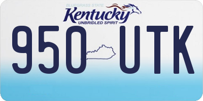KY license plate 950UTK