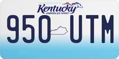 KY license plate 950UTM