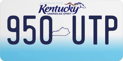 KY license plate 950UTP