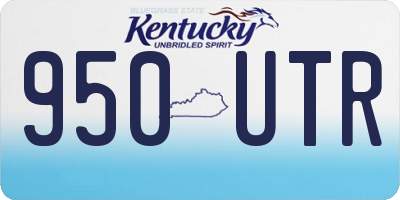 KY license plate 950UTR