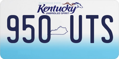 KY license plate 950UTS