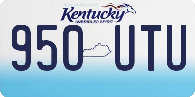 KY license plate 950UTU