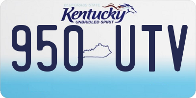 KY license plate 950UTV