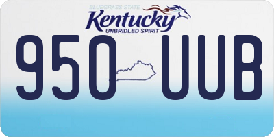 KY license plate 950UUB