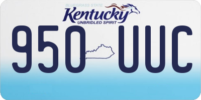 KY license plate 950UUC