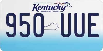 KY license plate 950UUE