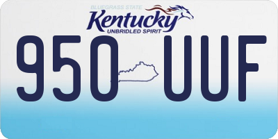 KY license plate 950UUF