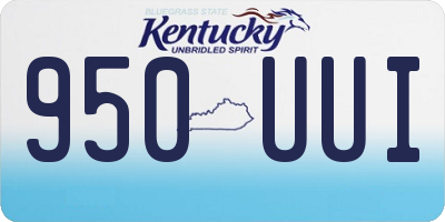 KY license plate 950UUI