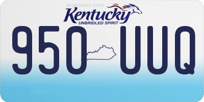 KY license plate 950UUQ